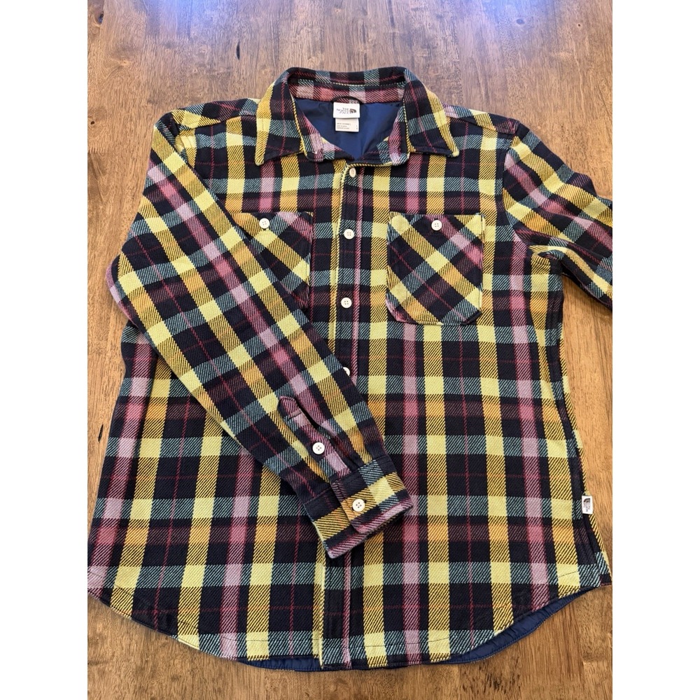 The North Face Valley Twill Utility Shirt Jacket Plaid Flannel Mens